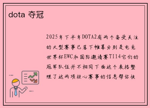 dota 夺冠